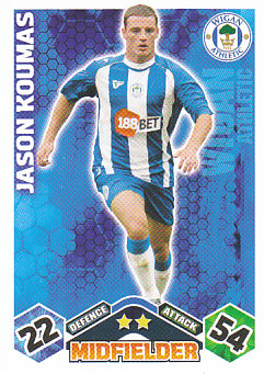 Jason Koumas Wigan Athletic 2009/10 Topps Match Attax #336